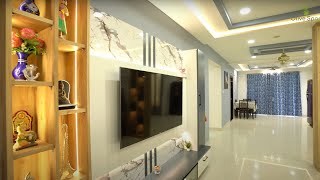 3BHK Home Interiors  Ramky One Galaxia  HyderabadOlive Space [upl. by Wendin225]