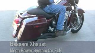 Road Rage Series II Mega Power System for FLH Bagger by Bassani Xhaust [upl. by Ennairak]