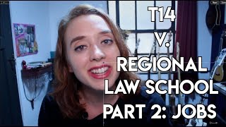 Getting a Job Out of Law School  T14 v Regional Law School [upl. by Onitsuaf]