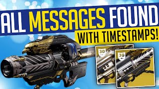 Destiny 2  ALL 12 MESSAGES FOUND How To Unlock HRAESVEGLUR Gjallarhorn Exotic Weapon Ornament [upl. by Camile]