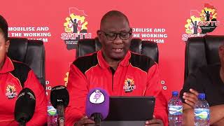 SAFTU LABOUR LAW AMENDMENT PRESS CONFERENCE [upl. by Malka]