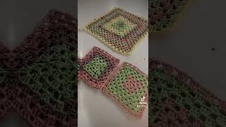 Neceser y monedero crochet handmade grannysquare [upl. by Aloiv784]