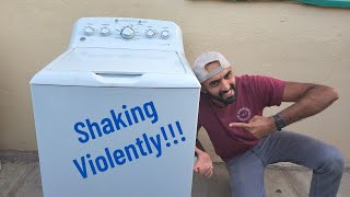 How To Fix A GE Washer That Shakes While Spinning [upl. by Anatollo]