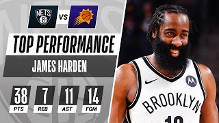 Hardens 38 PTS 7 REB 11 AST amp GoAhead Three Helps The Nets Storm Back From 24 Down [upl. by Barayon]