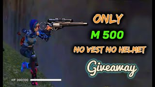 Only With M500 in Rank  GIVEAWAY  Garena Free Fire  Desi Gamers [upl. by Max]