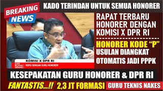 🔴SELAMAT RAPAT HARI INI DPR amp NASIB HONORER KODE quotPquot TINGGAL PENEMPATAN AUTO DAPAT SK PPPK 2024 [upl. by Farhi]