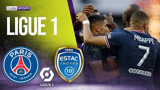 PSG vs Troyes  LIGUE 1 HIGHLIGHTS  05082022  beIN SPORTS USA [upl. by Gerg]