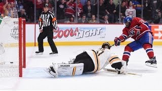 Subban fakes out Rask for a breakaway goal [upl. by Ratcliff]