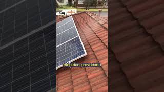 🔥 Fuego en Panel Solar Fotovoltaico [upl. by Eldreda]