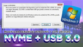 WINDOWS 7 con DRIVERS NVME SSD  USB 30 sin errores ✅  2021 actualizado [upl. by Rew836]