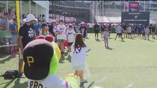 MLB AllStar Week officially kicks off with open ceremony packed with mascots fans [upl. by Holder299]