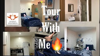 RoomDorm Tour 2021 J One Student Accommodation in Braam  UJ South African YouTuber [upl. by Ritchie]