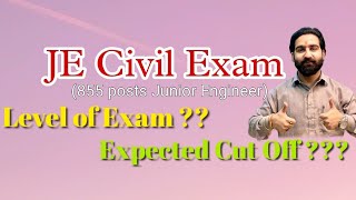 Junior Engineer Civil Exam for 855 posts by JKSSB Exam Level Expected Cut Off Svadhaya Educations [upl. by Savart]