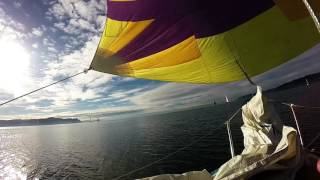 Sailboat Racing on a San Juan 24 in Tacoma WA [upl. by Noside323]