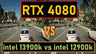 RTX 4080 benchmarks intel 13900K vs 12900K DDR5 RAM 5200MHz [upl. by Ahsiemac]