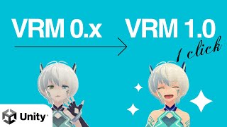 Lets convert from vrm0x to vrm10 easy one click with UniVRM [upl. by Kcirevam]