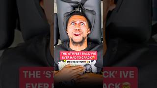 THE ‘STIFFEST BACK’ I’VE EVER HAD TO CRACK 🤯 neckpain Chiropractic Trending Short [upl. by Alecia]