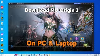 How to download Mu origin 3 on pc laptop  how to play mu origin 3 game on pc [upl. by Odraleba]