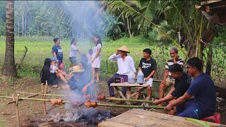 Sharing love and food the Filipino way I Boodle fight in the province I Joseph The Explorer [upl. by Arted]