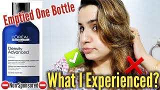 Loreal Density Advanced Shampoo Review  1 month Experience  ⛔Non Sponsored ⛔ [upl. by Oirram]