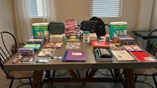 2425 Back to School Haul 4th and 7th grade [upl. by Leahey]