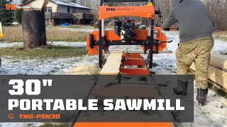 TMG Industrial 30quot Portable Sawmill  TMGPSM30 [upl. by Tandie]