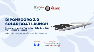 DIPONEGORO 20 SOLAR BOAT LAUNCH [upl. by Coyle]