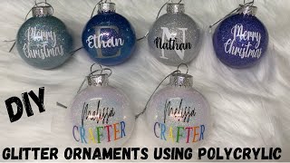 DIY Christmas Ornaments Using Polycrylic [upl. by Aitnohs329]