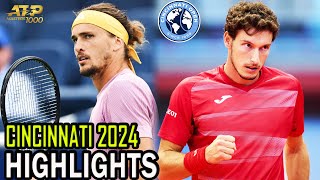 Alexander Zverev vs Pablo Carreno Busta Round 3  Cincinnati 2024 [upl. by Lanti]