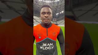 La réaction de Bamba Dieng après FC Martigues  FC Lorient 01 2425 [upl. by Irpac]