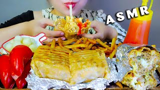 ASMR BÁNH TACOS PHÁP  EATING FRENCH TACOS  BURRITO  EATING SOUNDS LINHASMR [upl. by Deina]