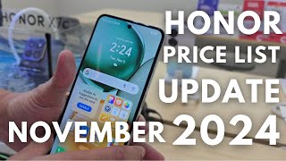 HONOR SMARTPHONE AND PAD PRICE LIST UPDATE NOVEMBER 2024  Honor X7  Honor 200 Series  Pad Series [upl. by Ahsirahc]