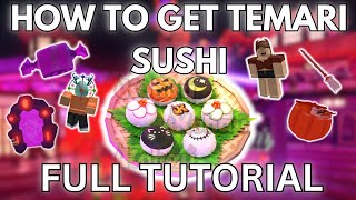 HOW TO GET TEMARI SUSHI Full Halloween Event Tutorial  Roblox Kohau Hibachi [upl. by Gloriana867]