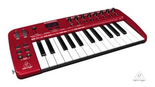 UCONTROL UMA25S UltraSlim 25Key USBMIDI Controller Keyboard with Audio Interface [upl. by Thurston]