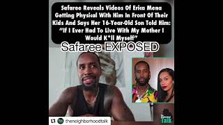 Safaree REVEALS Erica Menas Shocking Behavior in Front of Their Kids [upl. by Martell]