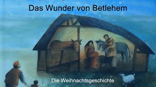 Weihnachtsgeschichte Das Wunder von Betlehem Maria und Josef Jesuskind in der Krippe Biblisch [upl. by Bobinette]