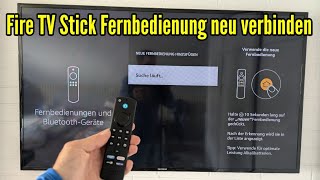 Fire TV Stick Fernbedienung neu verbinden anlernen koppelnTutorial [upl. by Gan]