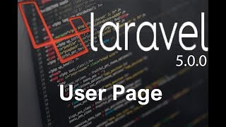 Laravel tutorial step by step 3 User page [upl. by Asela]