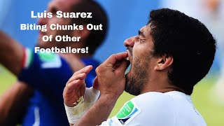 Luis Suarez Bites Player  The 3 Biting Incidents [upl. by Ahsilek]