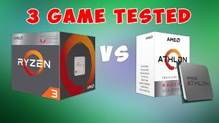 Ryzen 3 3200G VS Athlon 3000G  3 Game Benchmark Test [upl. by Eigram616]