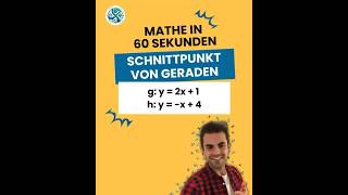 Die einfachste Methode den Schnittpunkt von Geraden zu berechnen – Mathe war noch nie so simpel [upl. by Pris]