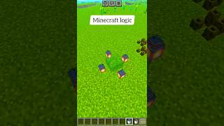 Minecraft logic why minecraft minecrafthindigamplay minecraftsurvivalhindi shots [upl. by Ahsenrat671]