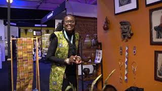 Okelle Orege Arts at London African Arts Decorative Fair 2024 [upl. by Aihseym]