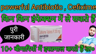 Cefixime tablets ip 200 mg used forCefixime200mgZifi 200 tablet used for hindi [upl. by Rosalie]