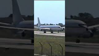 Boeing 707 Bumpy Landing at Malta Airport 1994 militaryaviationphotography [upl. by Jarad]