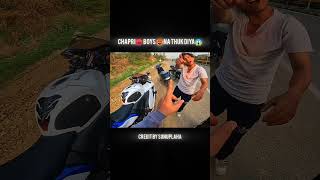 CHAPRI🥵 RIDER 😡NA THUK DIYA😱😲 PAR 😤😤shortsfeed zx10r motovlog [upl. by Ethelind954]