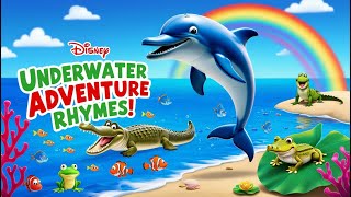 Underwater Adventure Rhymes Dolphins Crocodiles Frogs amp Fish  Kids Tamil Song [upl. by Rhine]