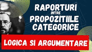 Bac Logica si argumentare Raporturi intre propozitiile categorice [upl. by Aevin]