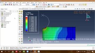 Abaqus tutorial for beginner Nanoindentation  part 2 [upl. by Aicirtap]