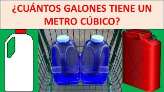 cuantos galones tiene un metro cubico [upl. by Adlesirc615]